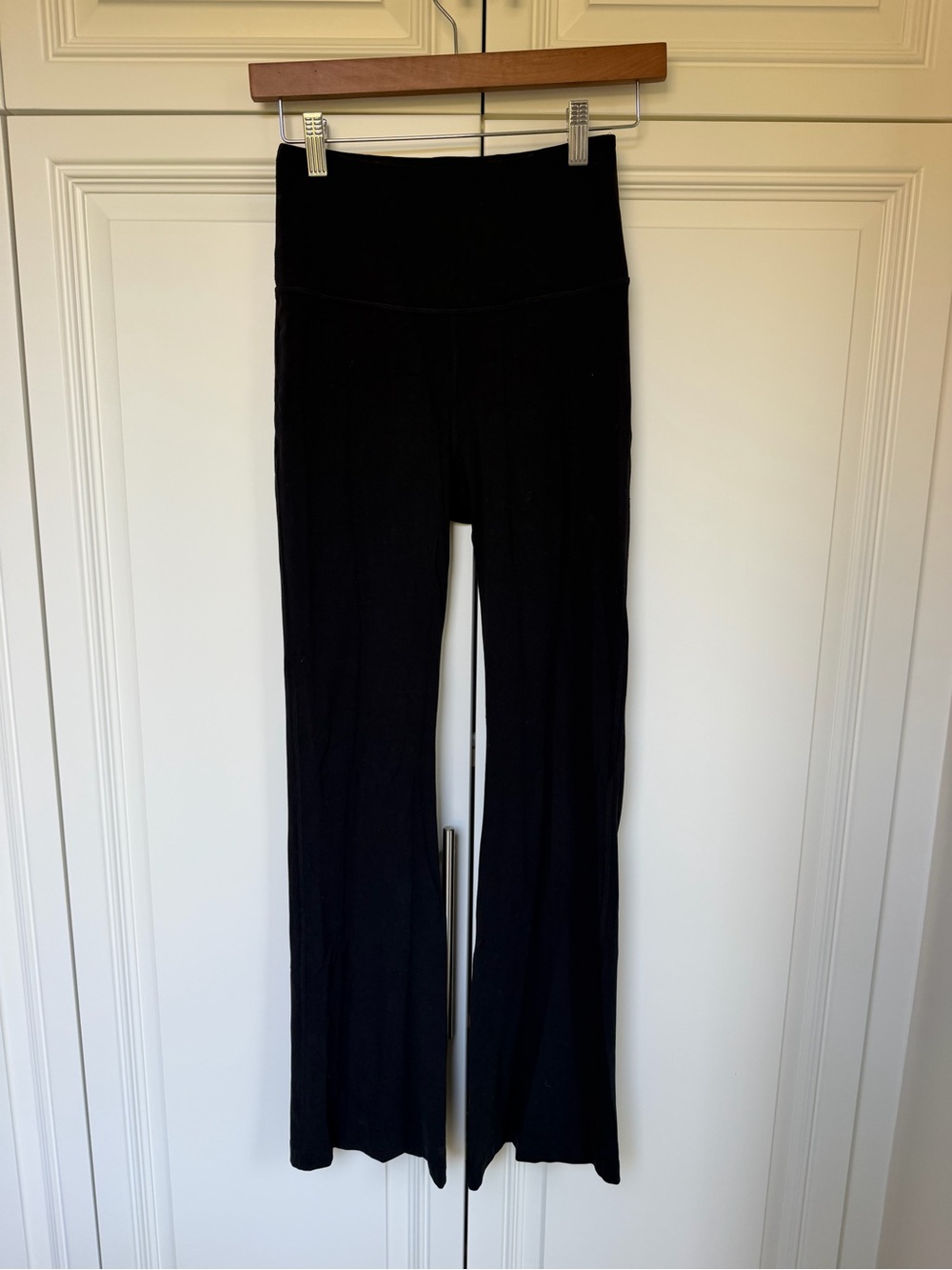 lululemon athletica Black bell bottom Yoga Pants